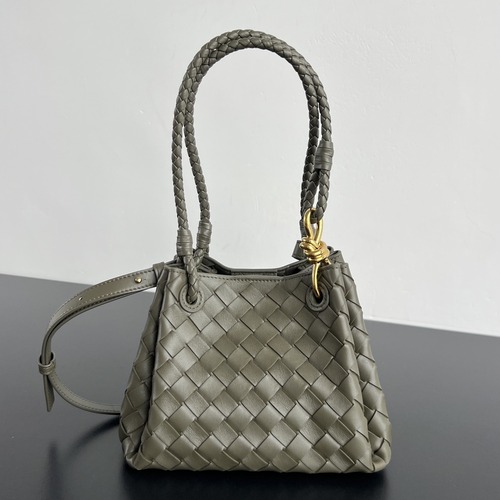 Bottega Veneta Andiamo Intrecciato Parachute Small 보테가 베네타 안디아모 인트레치아토 파라슈트 스몰 카키 21cm
