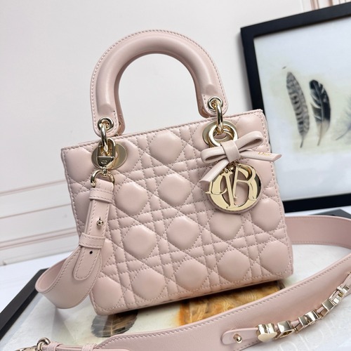 Dior Small Lady Dior My ABCDior Bag 디올 스몰 레이디 디올 마이 ABC디올 백 블러시 Cannage 카프스킨 핑크 20cm