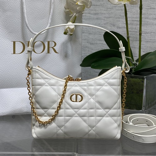Dior Miss Dior Hobo Bag 디올 미스 디올 호보(덤플) 숄더백 아이보리 Dior Oblique 스무스카프레더 19cm