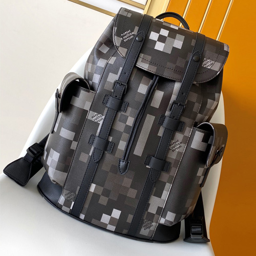Louis Vuitton Christopher PM Backpack 루이비통 크리스토퍼 PM 백팩 다미에 그라파이트 픽셀 N41379 41cm