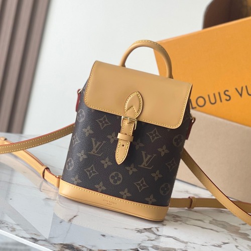 Louis Vuitton Soho Mini Backpack 루이비통 소호 미니 모노그램 코티드 캔버스 백팩 M14651 17cm