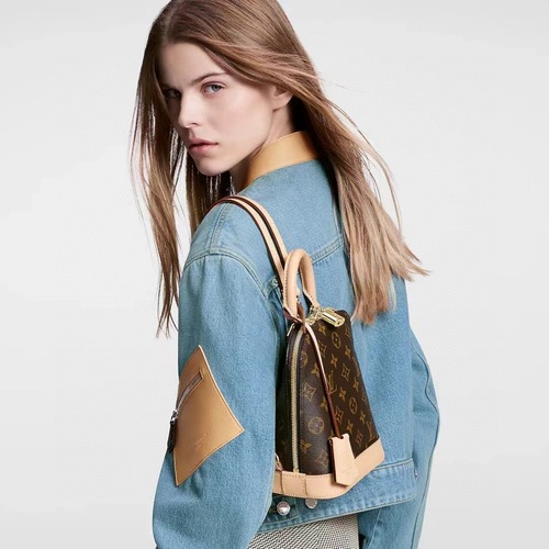 Louis Vuitton Alma Mini 루이비통 알마 모노그램 코티드 캔버스 투웨이백 미니 M47132 15cm