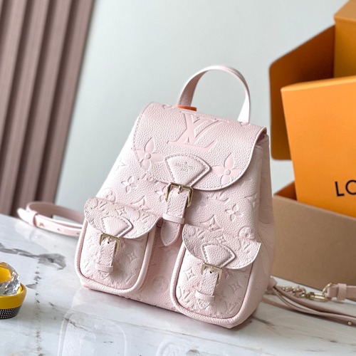 Louis Vuitton Backpack 루이비통 모노그램 앙프렝뜨 백팩 M47072 엠보스드 그레인 카우하이드 핑크 20cm