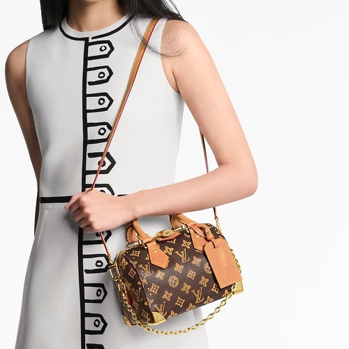 Louis Vuitton Speedy Trunk 루이비통 스피디 트렁크 M28102 모노그램 오리진 코팅 캔버스 브라운 20cm