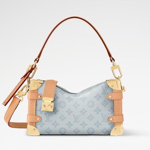 Louis Vuitton Side Trunk MM 루이비통 사이드 트렁크 MM 모노그램 캔버스 스카이 블루 23.5cm