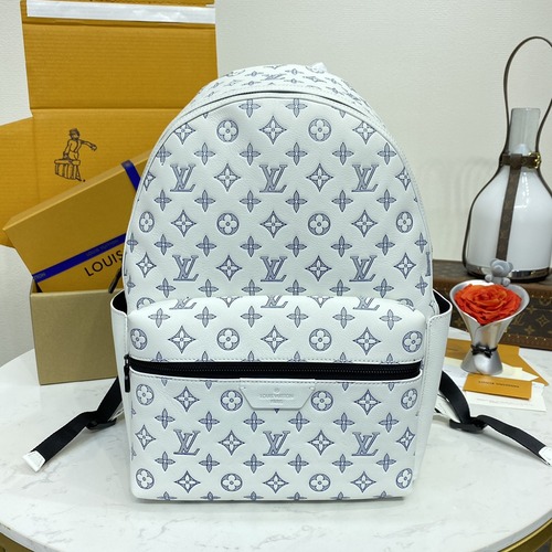 Louis Vuitton 루이비통 디스커버리 백팩 Monogram Shadow Calf Leather M24760 화이트 38cm
