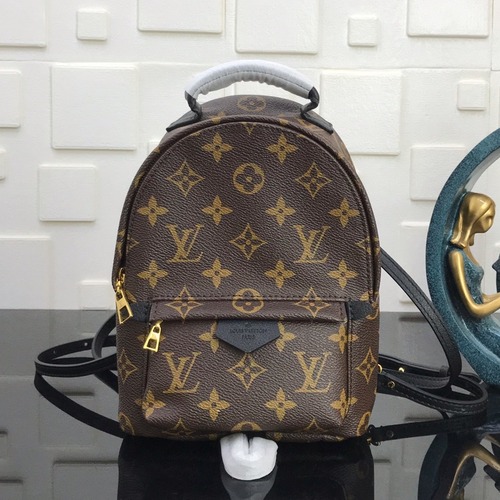 Louis Vuitton Palm Springs Mini Backpack 루이비통 팜스프링스 미니 백팩 M41562 모노그램 리버스 코티드 캔버스 17cm