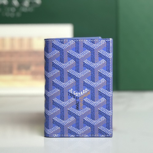 Goyard Saint-Pierre Card Wallet 고야드 생피에르 카드 지갑 코팅 캔버스 (폴딩형) 블루 11CM