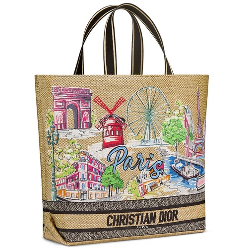 Dior 디올 Toile de Jouy 트왈드 주이 시티 북 토트백 라지 멀티컬러 1288 34cm