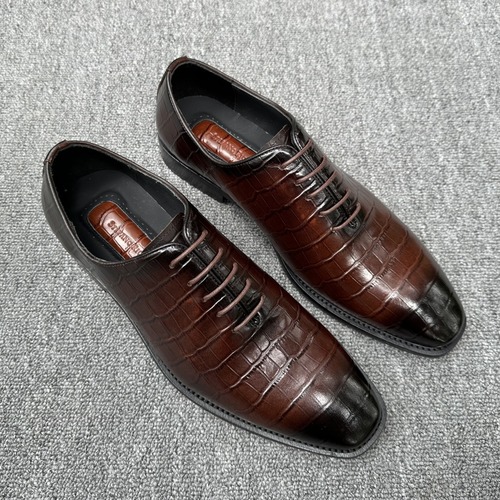 Stefano Ricci Crocodile Embossed Leather Dress Shoes 스테파노 리치 크로커다일 엠보 레더 구두 브라