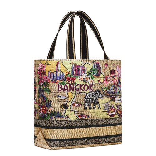 Dior 디올 Toile de Jouy 트왈드 주이 시티 북 토트백 라지 멀티컬러 1288 34cm