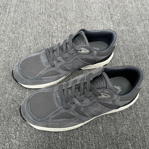 TODS Inspired Sporty Leather Low Top Sneaker 토즈 스포티 레더 로우탑 스니커즈 커스텀 한정판 그레이