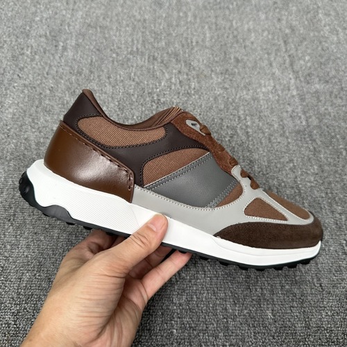 TODS Inspired Sporty Leather Low Top Sneaker 토즈 스포티 레더 로우탑 스니커즈 커스텀 한정판 브라운