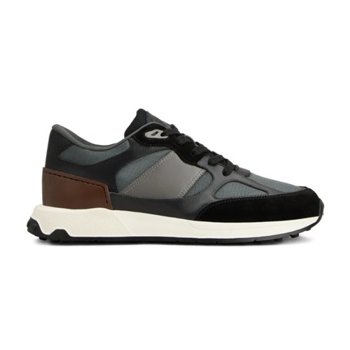 TODS Inspired Sporty Leather Low Top Sneaker 토즈 스포티 레더 로우탑 스니커즈 커스텀 한정판 그레이 브라운