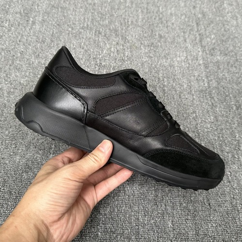 TODS Inspired Sporty Leather Low Top Sneaker 토즈 스포티 레더 로우탑 스니커즈 커스텀 한정판 블랙
