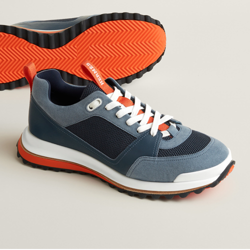Hermes Inspired Leader Technical Sneaker 에르메스 리더 테크니컬 스니커즈 네이비 오렌지
