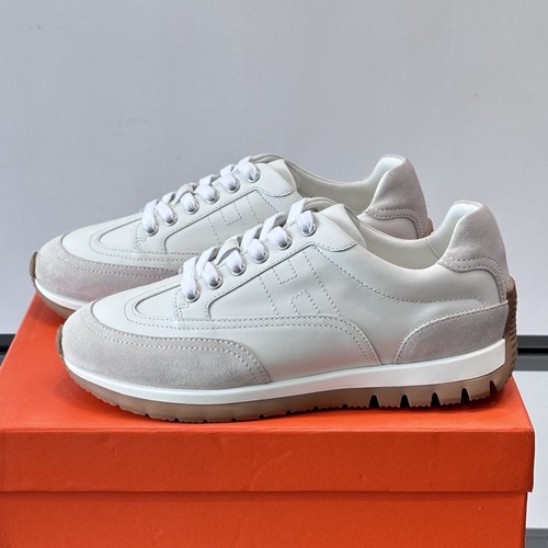 Hermès Quicker Leather Sneakers 에르메스 퀴커 레더 스니커즈 화이