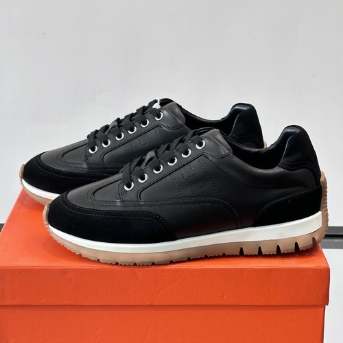 Hermès Quicker Leather Sneakers 에르메스 퀴커 레더 스니커즈 블랙