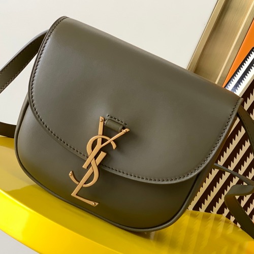 SAINT LAURENT Kaia Small Crossbody Bag 생로랑 카이아 스몰 크로스바디 백 카키 619740 18CM