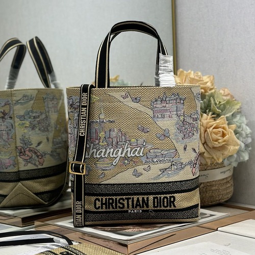 Dior 디올 Toile de Jouy 트왈드 주이 시티 북 토트백 스몰 멀티컬러 1288 25cm