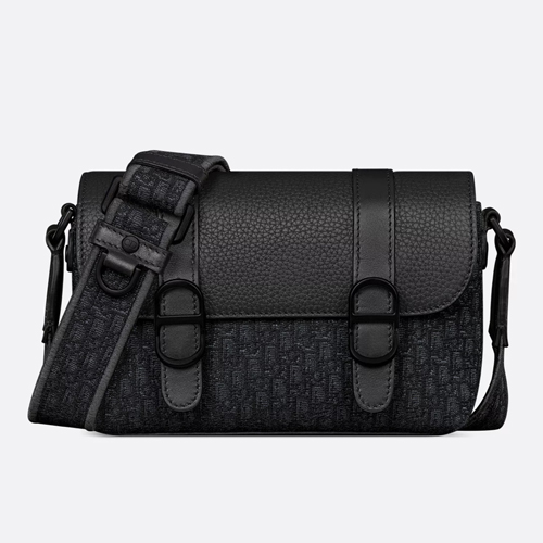 Dior Daily Mini Messenger Bag Oblique Black 디올 데일리 미니 메신저백 오블리크 블랙 20cm