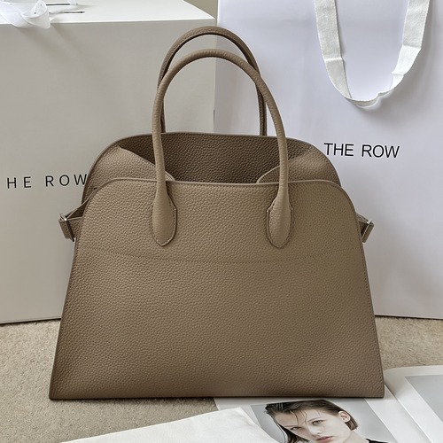 THE ROW Margaux 15 Large Top Handle Tote Bag 더로우 마르그로 15 라지 탑핸들 토트백 그레인 카프스킨 베이지