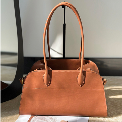 The Row Margaux Shoulder 12 Mason Calf Leather Bag 더 로우 마르조 숄더 12 메이슨 카프 레더 백 오렌지브라운 37cm