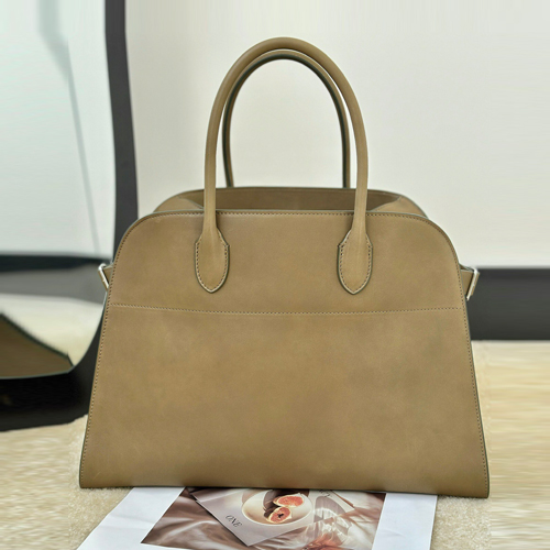 The Row Margaux Top Handle Bag Mason Calf Leather 더 로우 마르조 토트백 메이슨 카프 레더 베이지 38cm