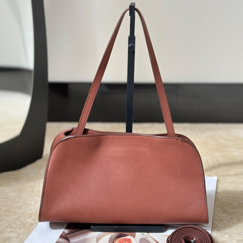 The Row Peggy Clutch Bag 페기 클러치백 그레소가죽 오크브라운 28cm