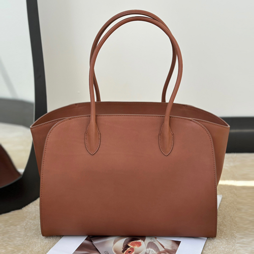 The Row Marlo 14 Bag 말로 14 토트백 마소니 송아지가죽 브라운 36cm