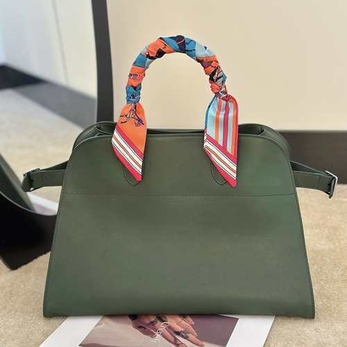 The Row Margaux Top Handle Bag 마고 토트백 마소니 송아지가죽 그레이 38cm