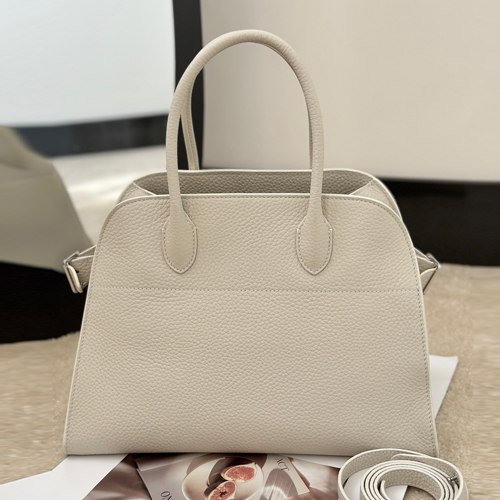 The Row Margaux Top Handle Bag 마고 토트백 스페인산 CBN 송아지가죽 아이보리 38cm