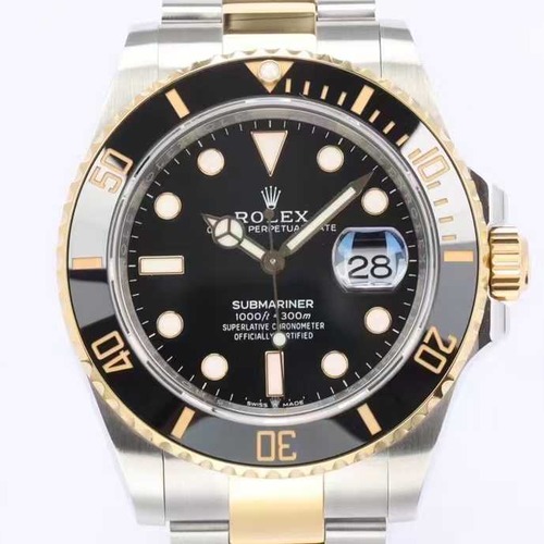 Rolex Submariner Date 41 Yellow Silver Black Dial 롤렉스 서브마리너 데이트 옐로우 실버 블랙 다이얼 41mm