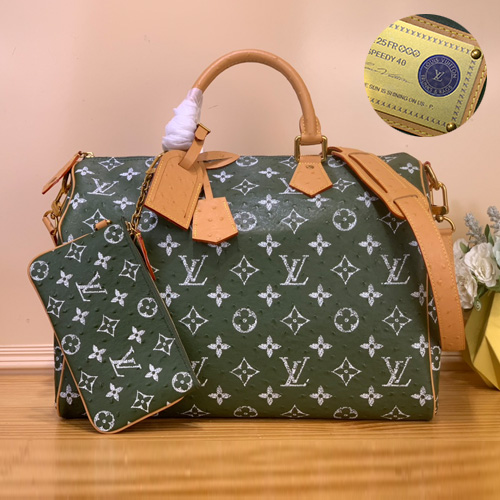Louis Vuitton Speedy P9 Bandoulière 루이비통 모노그램 스피디 P9 반둘리에 40 위켄더 백 카키 N88228 40cm