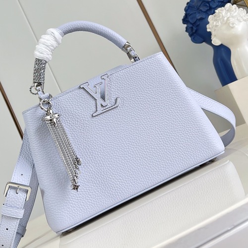 Louis Vuitton Capucines BB 루이비통 카푸신 BB 토리옹 레더 M26531 스카이블루 27cm