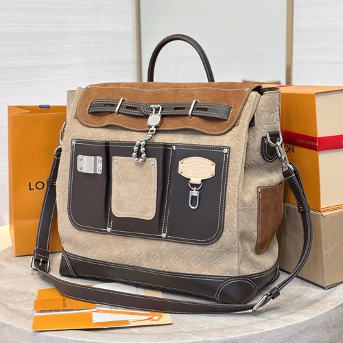 Louis Vuitton Steamer 40  Workwear 루이비통 스티머 40 워크웨어 캔버스 레더 트림 M26019 42cm