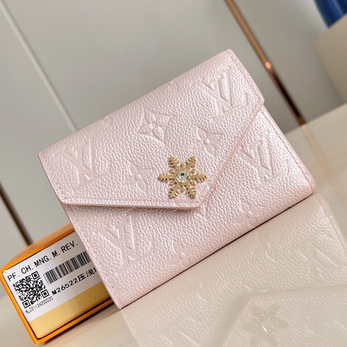 Louis Vuitton Victorine Wallet 루이비통 빅토린 월릿 M26522 모노그램 앙프렝뜨 그레인 소가죽 반지갑 12cm