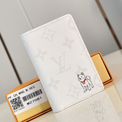 Louis Vuitton Pocket Organizer Brushed Monogram Leather M27081 루이비통 포켓 오거나이저 브러쉬드 모노그램 레더 카드지갑 7.5cm