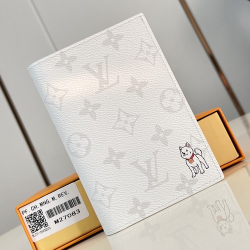 Louis Vuitton Passport Cover Monogram Canvas M27083 루이비통 패스포트 커버 모노그램 캔버스 여권지갑 화이트 10cm