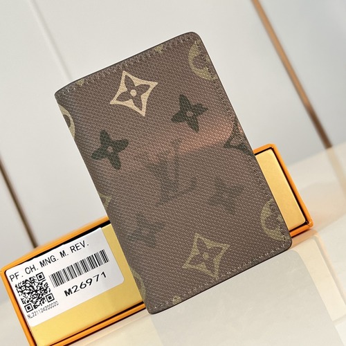 Louis Vuitton Pocket Organizer Brushed Monogram Leather M26971 루이비통 포켓 오거나이저 브러쉬드 모노그램 레더 카드지갑 11.1cm