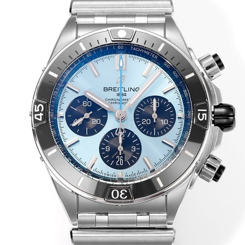 Breitling Chronomat B01 44 Stainless Steel 브라이틀링 크로노맷 B01 44 스테인리스 스틸 스카이블루다이얼 44mm