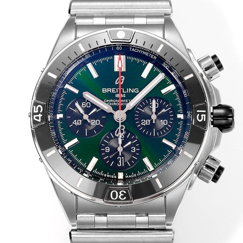 Breitling Chronomat B01 44 Stainless Steel 브라이틀링 크로노맷 B01 44 스테인리스 스틸 다크그린다이얼 44mm