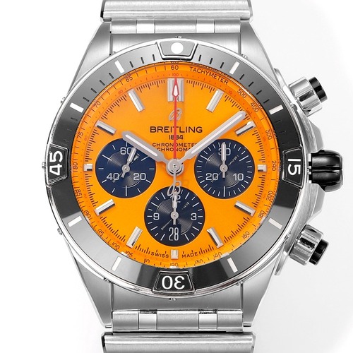 Breitling Chronomat B01 44 Stainless Steel 브라이틀링 크로노맷 B01 44 스테인리스 스틸 오렌지다이얼 44mm