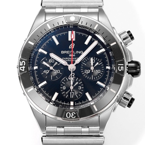 Breitling Chronomat B01 44 Stainless Steel 브라이틀링 크로노맷 B01 44 스테인리스 스틸 블랙다이얼 44mm