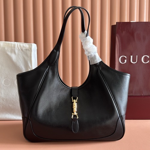 Gucci GG Canvas Expandable Tote Bag 구찌 GG 캔버스 확장형 토트백 866645 블랙 금장 35cm