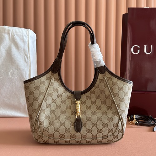 Gucci GG Canvas Expandable Hobo 구찌 GG 캔버스 코팅 패브릭 확장형 호보 숄더백 866646 브라운 26cm