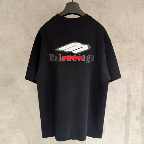 Balenciaga Sporty B Logo Embroidered T-Shirt 발렌시아가 스포티 B 로고 자수 반팔 티셔츠
