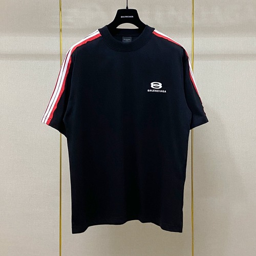 Balenciaga 3B Sports Icon Embroidered Oversized 발렌시아가 3B 스포츠 아이콘 자수 오버사이즈 코튼 티셔츠