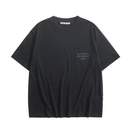 Acne Studios Logo Pocket Cotton Blend T-Shirt CL0106 아크네 스튜디오 로고 포켓 코튼 혼방 티셔츠 블랙