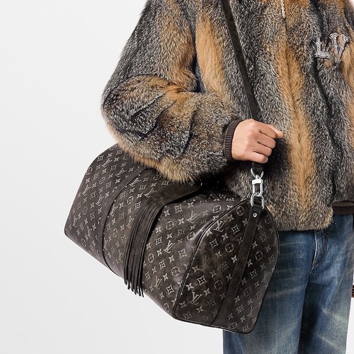 Louis Vuitton Keepall Bandoulière 50 Monogram Midnight Coated Canvas M41416 루이비통 키폴 반둘리에 50 모노그램 미드나이트 트래블 더플백 50cm